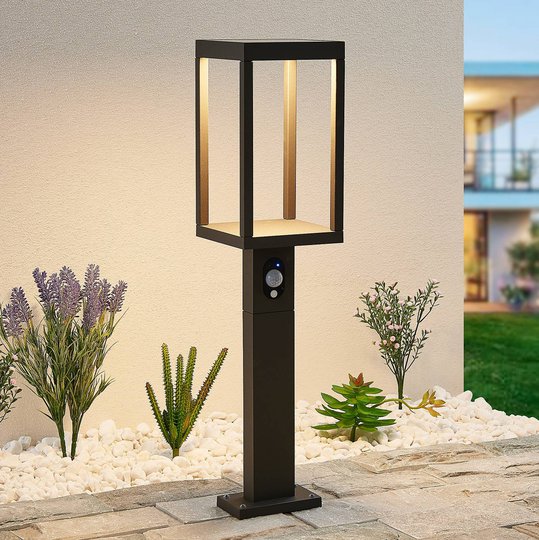 Lucande Qimka -LED-pollarivalaisin, sensori