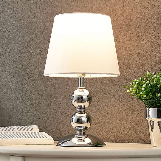 Tyylikäs LED-pöytävalaisin Minna, satiinipinta