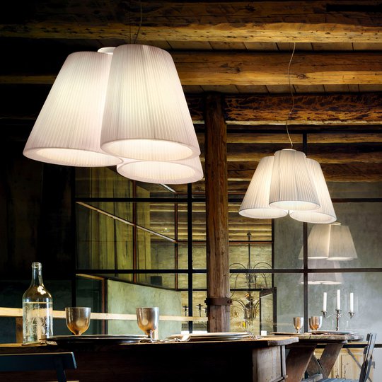 Modo Luce Florinda riippuvalo 3-lamp. valkoinen