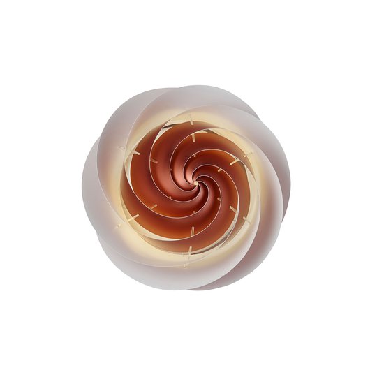 LE KLINT Swirl Small -seinävalaisin kuparinvärinen