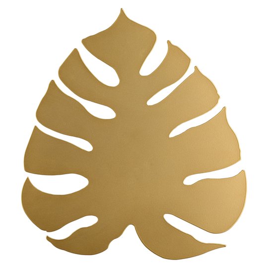 LED-lehtiseinävalaisin Monstera, kulta