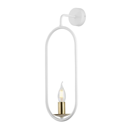 Seinävalaisin Candle, valkoinen