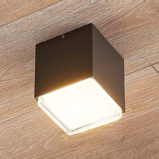 LED-ulkokattovalaisin Ekin, kulmikas, tummanh.