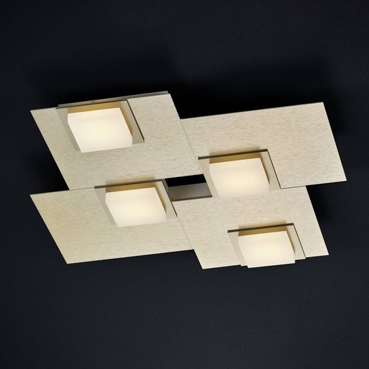 BANKAMP New Quadro kattovalaisin 4-lamp. samppanja
