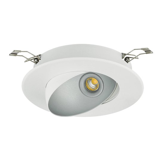 LED-kohdevalaisin Ronzano 1, valkoinen-hopea
