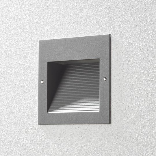 BEGA 24203 LED-seinäuppovalo 3000K himmennys hopea