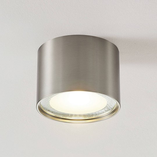LED-alasvalo Meera, pyöreä, nikkeli satinoitu