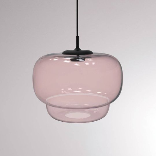 LOUM Canna -LED-riippuvalaisin Ø 31 cm, roosa