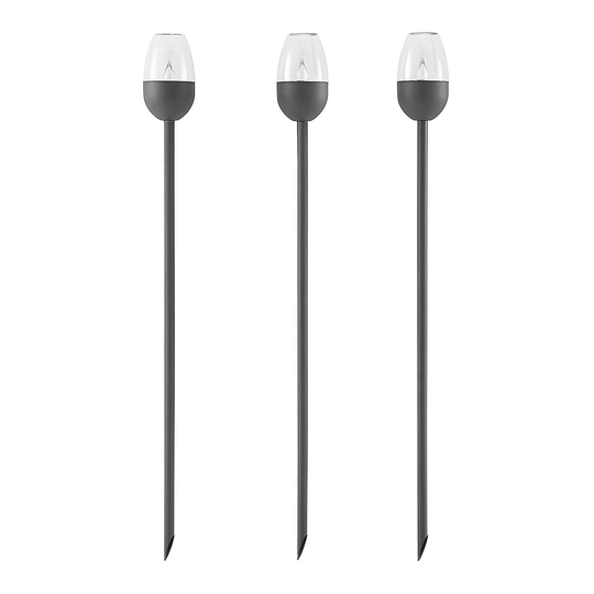 Lindby Momka -LED-koristelamppu, aurinkok. 3 kpl