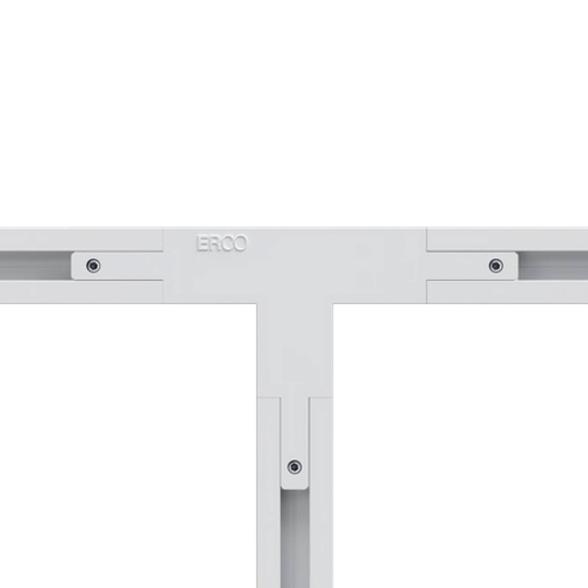 ERCO T-liitin Minirail-kiskoihin, valkoinen