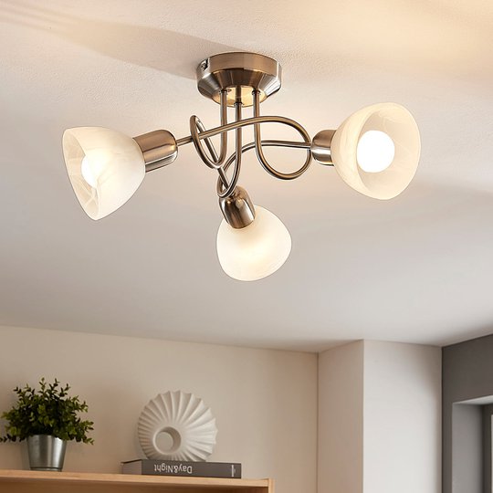 Lindby Paulina -LED-kattovalo, 3-lamp., pyöreä