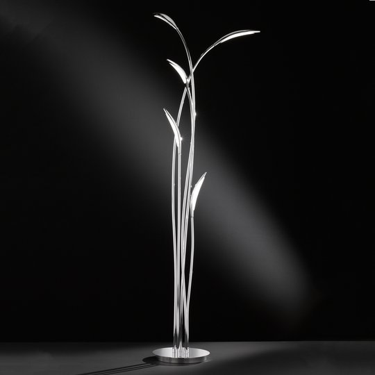 LED-lattiavalo Hampton, himmennettävä, kromi