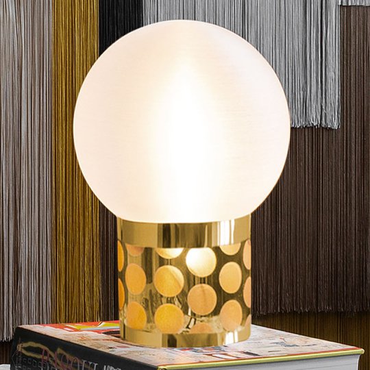 Slamp Atmosfera -pöytävalaisin, Ø 30 cm, kulta