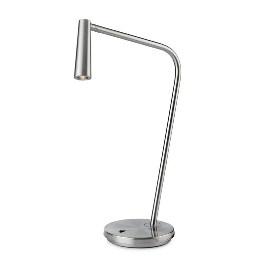 LEDS-C4 Gamma -LED-pöytälamppu, satinoitu nikkeli