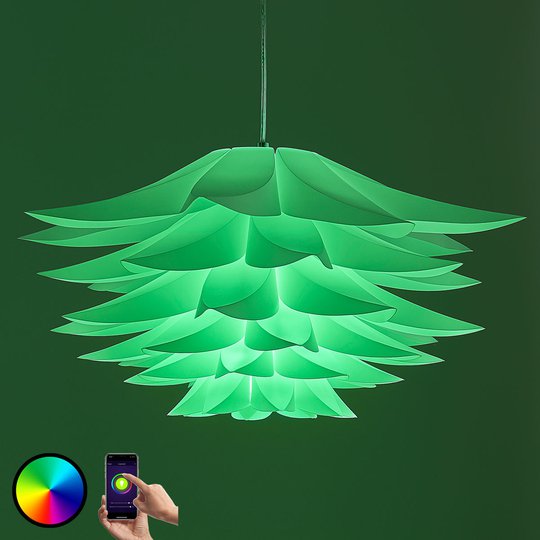 Lindby Smart riippuvalaisin Lavinja RGB-LED-lamppu