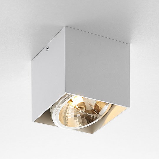 Arcchio Jarle -kattovalo, 1-lamp., valkoinen