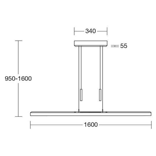 HerzBlut Leonora -riippuvalo Up&Down 160 cm