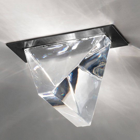 Fabbian Tripla -LED-kattouppovalaisin antrasiitti